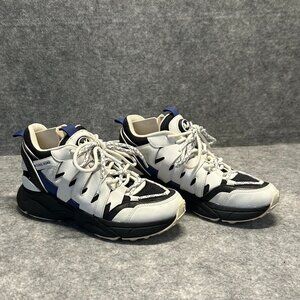 MICHAEL MICHAEL KORS Hero Leather and Mesh Trainer Sneakers Size 7.5
